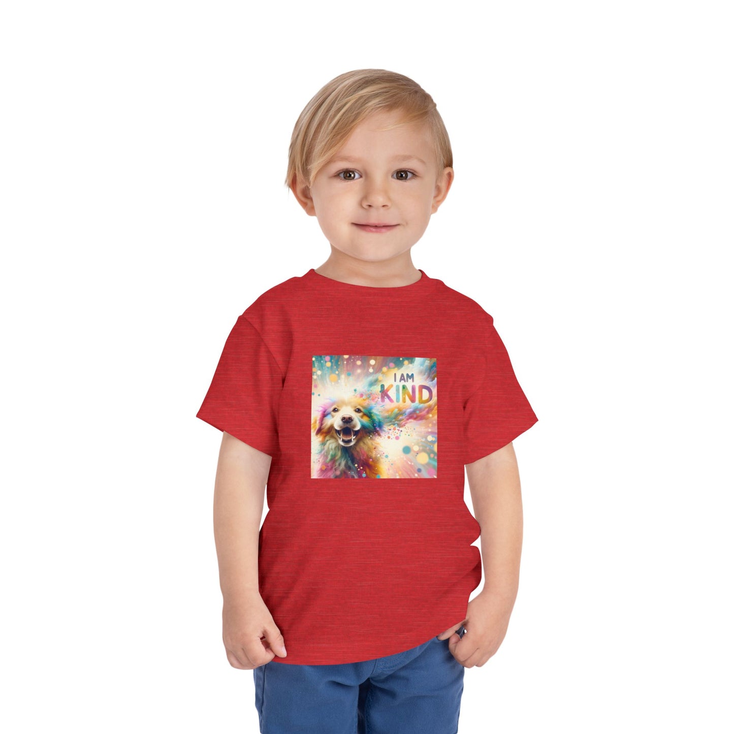 Burst of Color Dog | I AM KIND | Toddler Graphic Tees | 4VT-T