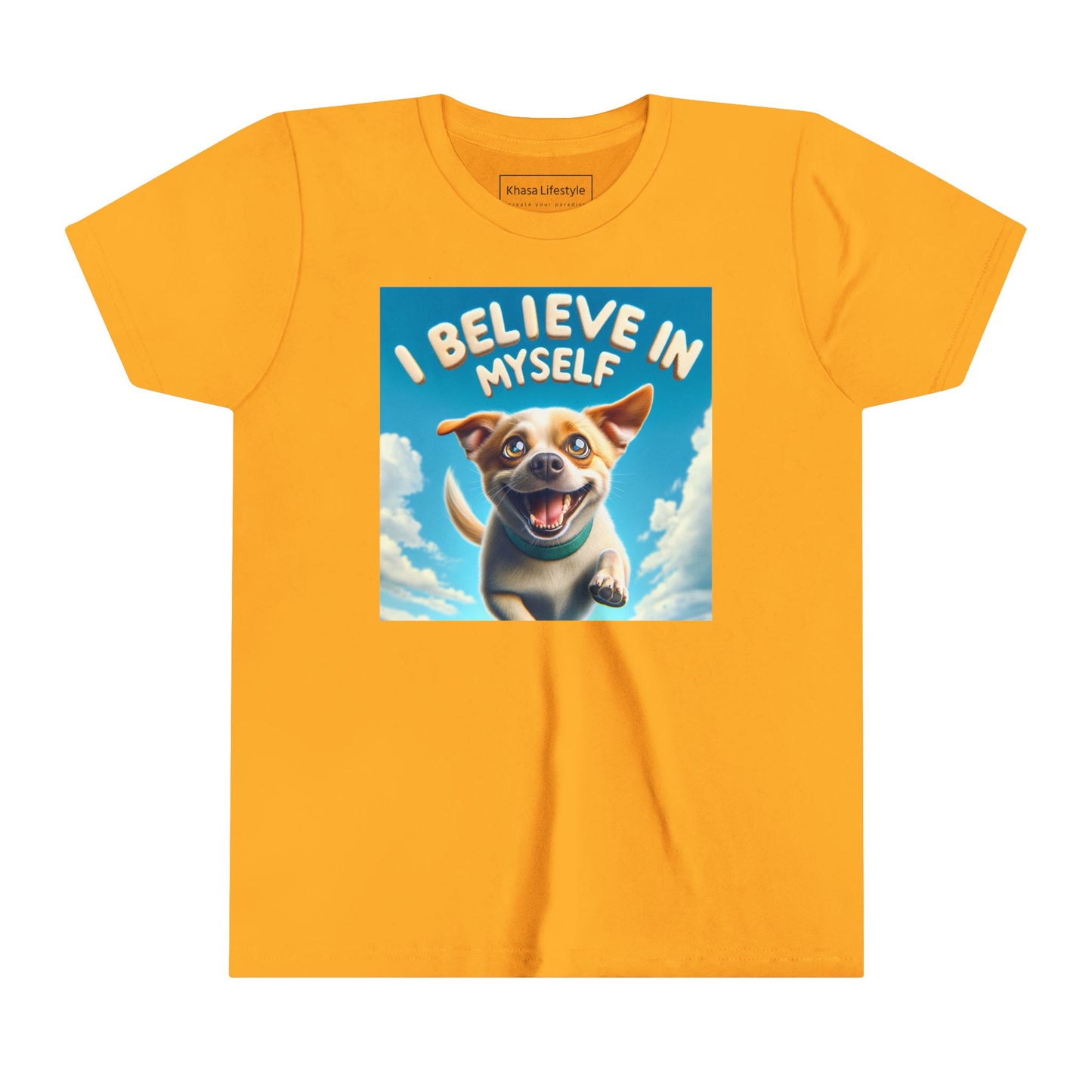 Dog in Sky | I BELIEVE IN MYSELF | Youth Graphic Tees | 97MM-Y