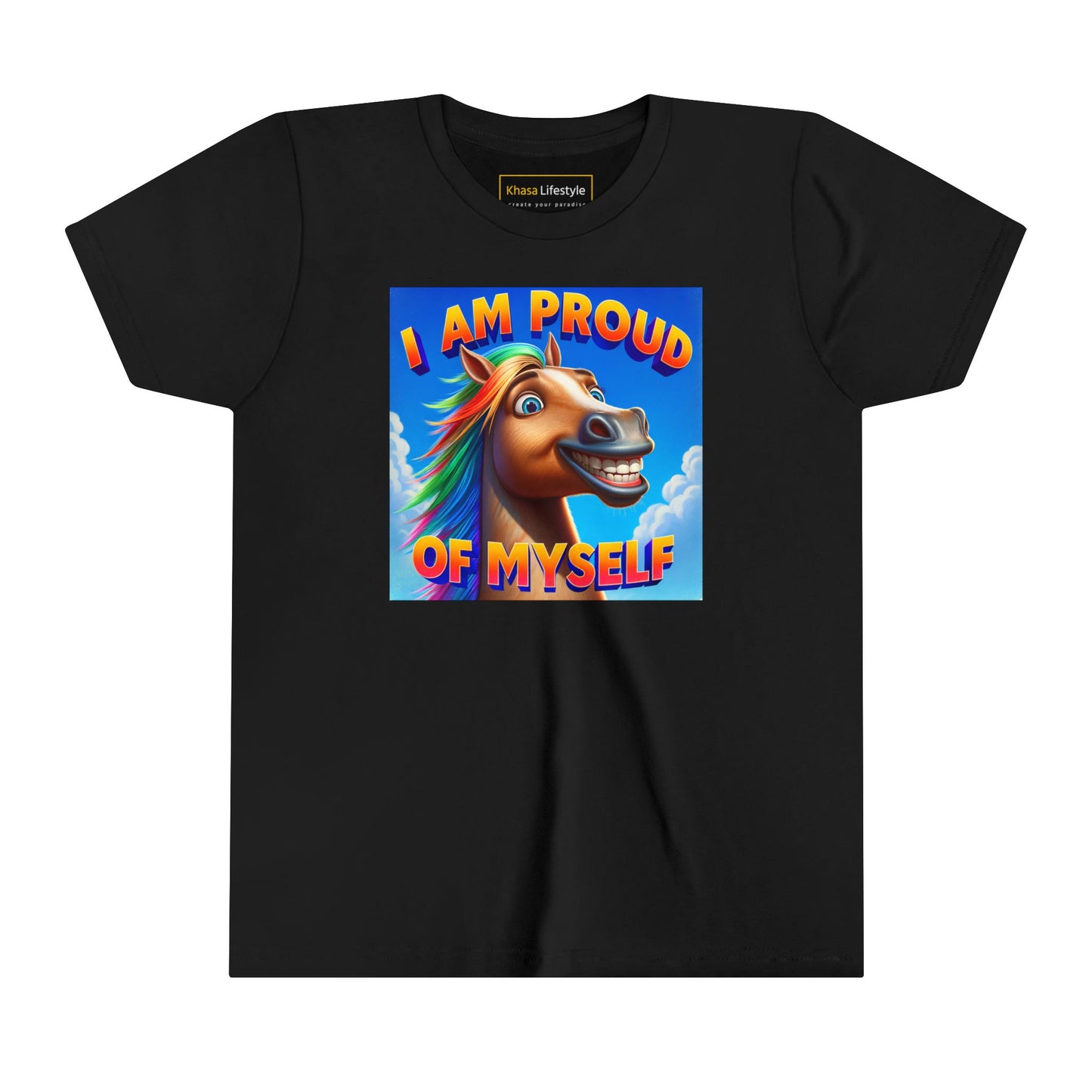 Rainbow Horse | I AM PROUD OF MYSELF | Youth Graphic Tees | 64BO-Y