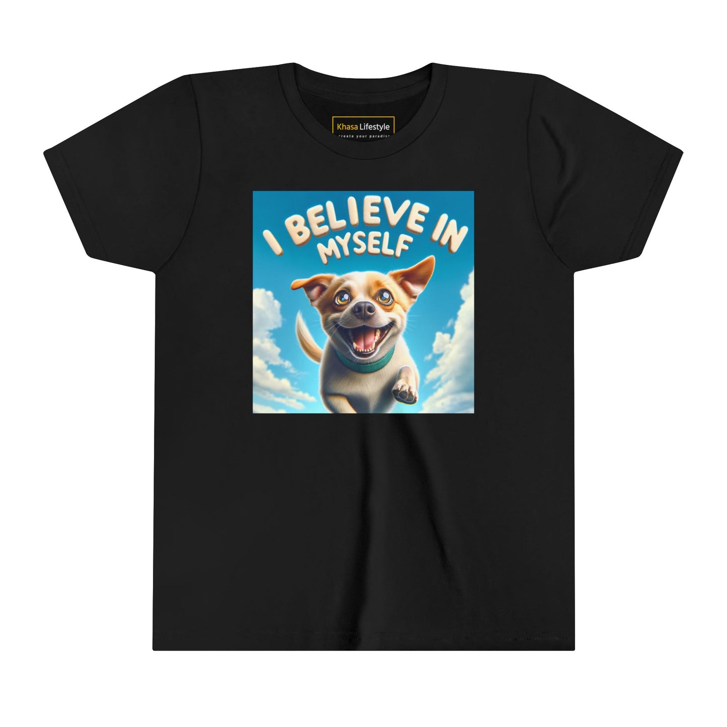 Dog in Sky | I BELIEVE IN MYSELF | Youth Graphic Tees | 97MM-Y