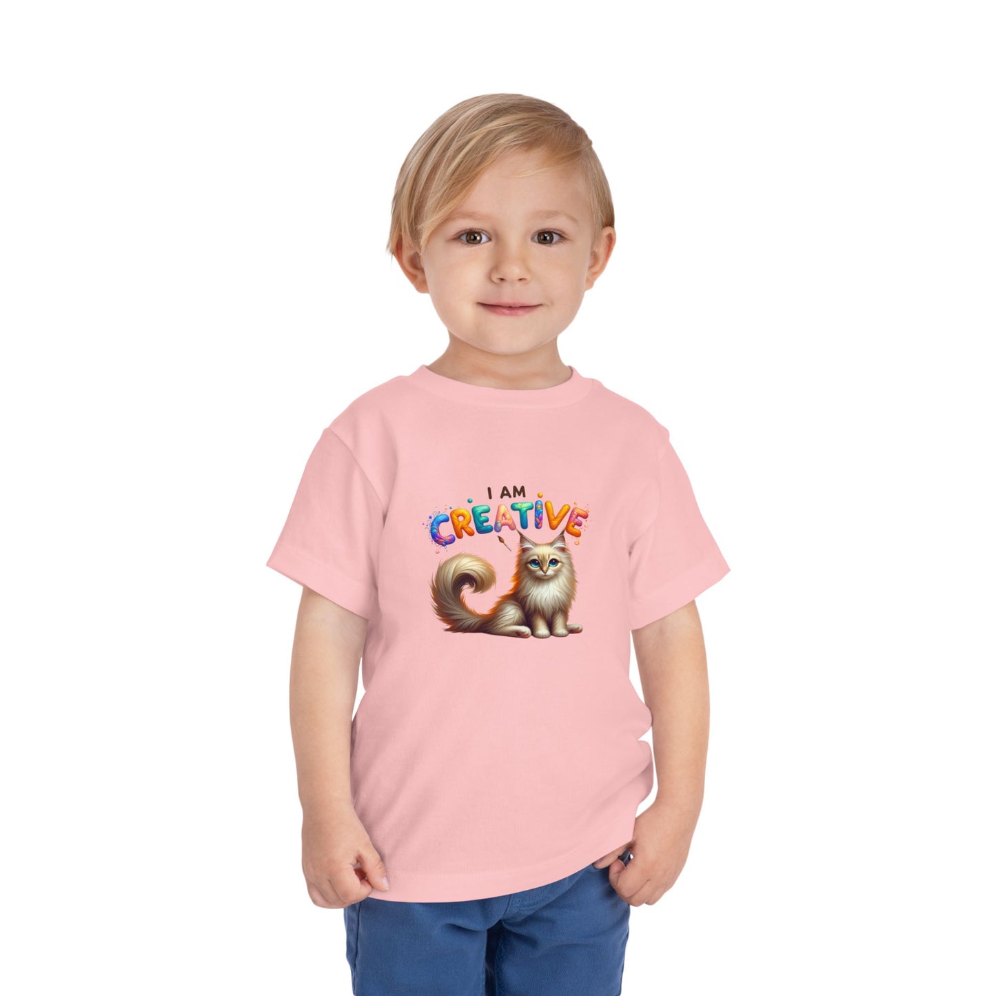 Creative Cat | I AM CREATIVE | Toddler Graphic Tees | 37FM-T