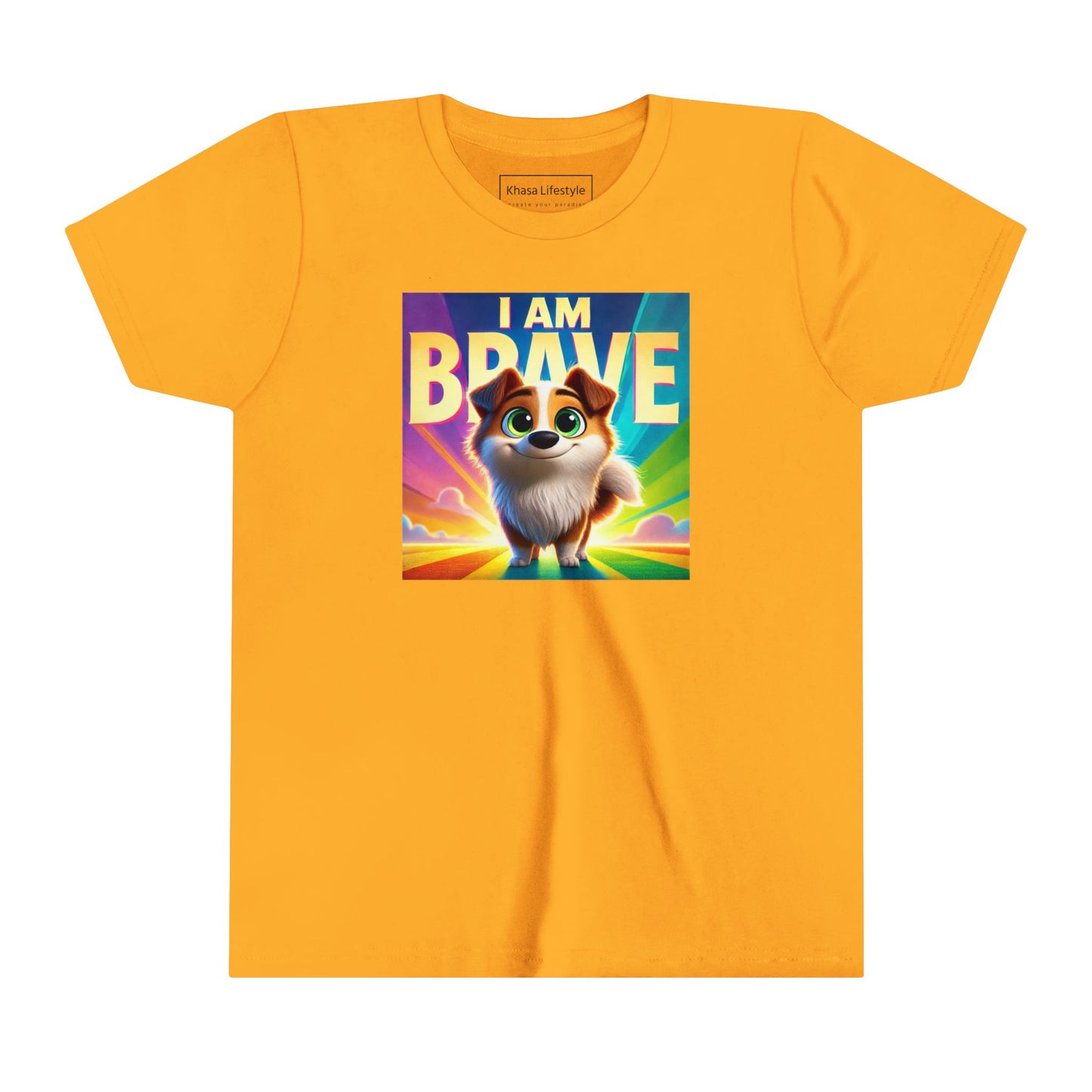 Rainbow Dog | I AM BRAVE | Youth Graphic Tees | 58KE-Y