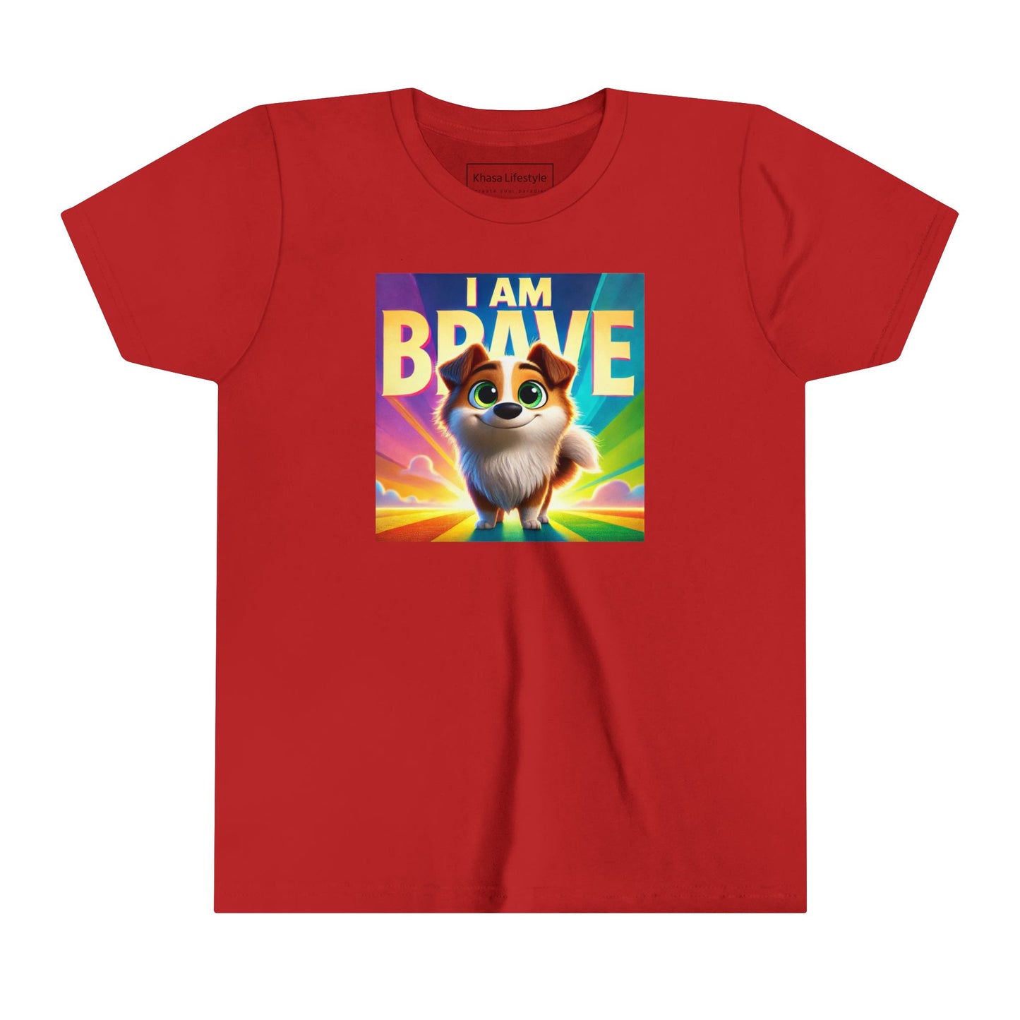 Rainbow Dog | I AM BRAVE | Youth Graphic Tees | 58KE-Y