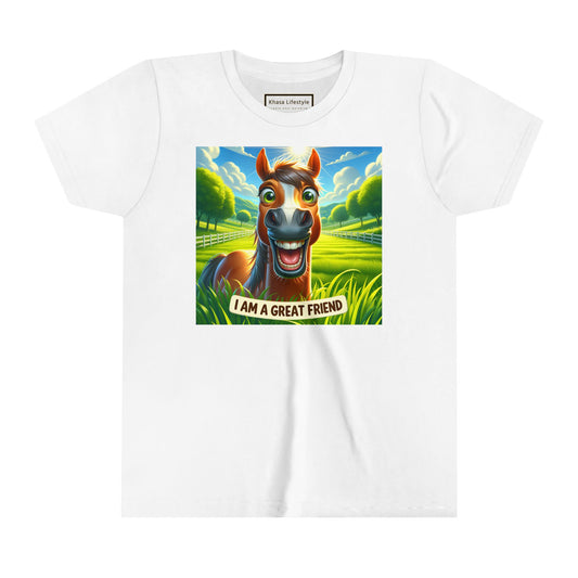 Horse | I AM A GREAT FRIEND | Youth Graphic Tees | #67-54-Y