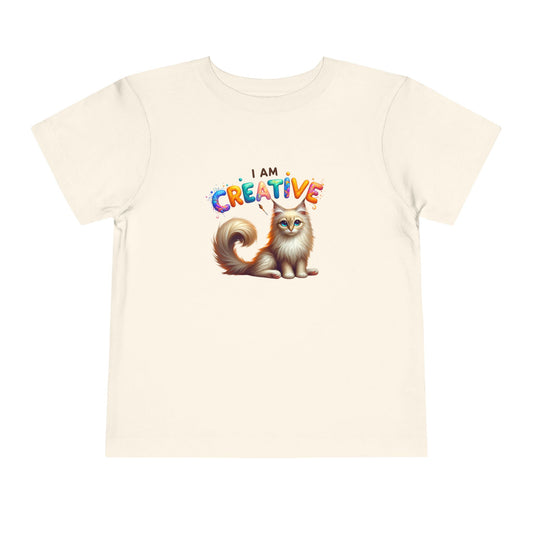 Creative Cat | I AM CREATIVE | Toddler Graphic Tees | 37FM-T