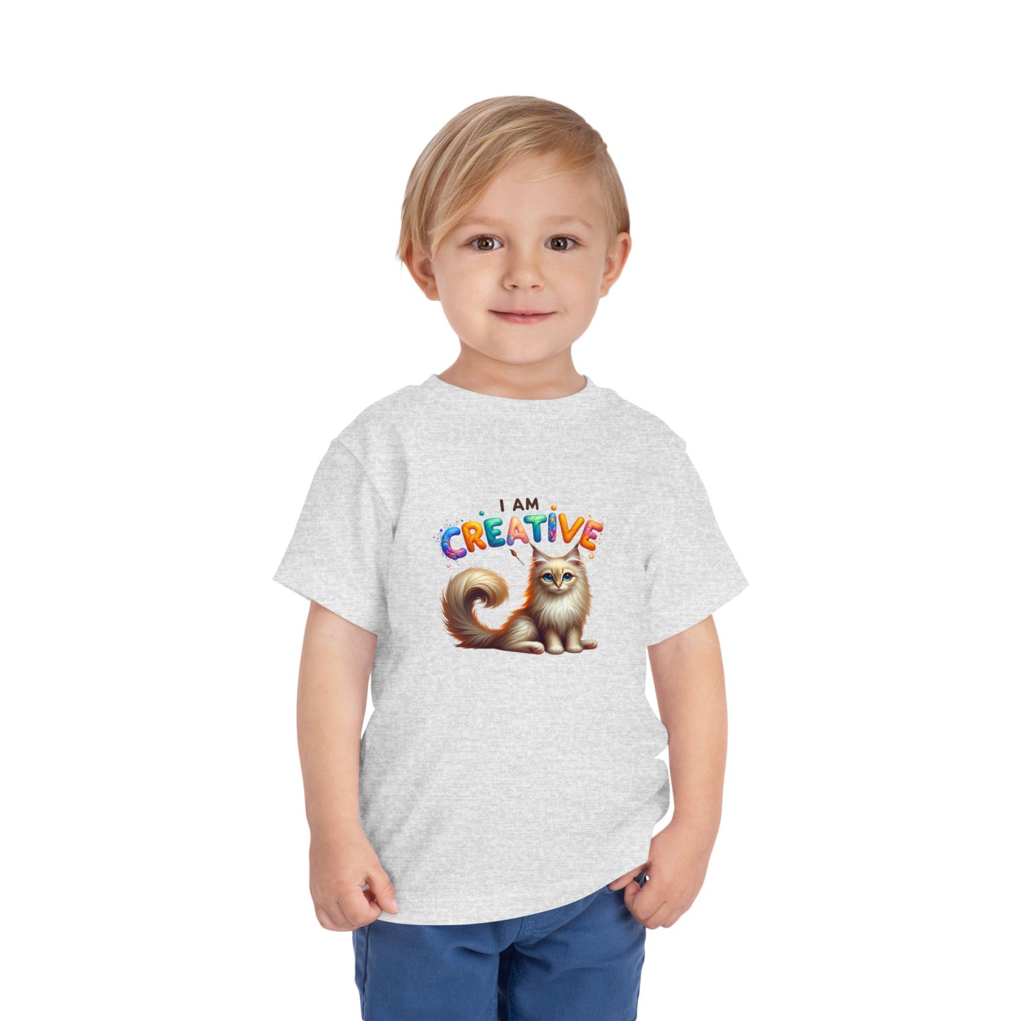 Creative Cat | I AM CREATIVE | Toddler Graphic Tees | 37FM-T