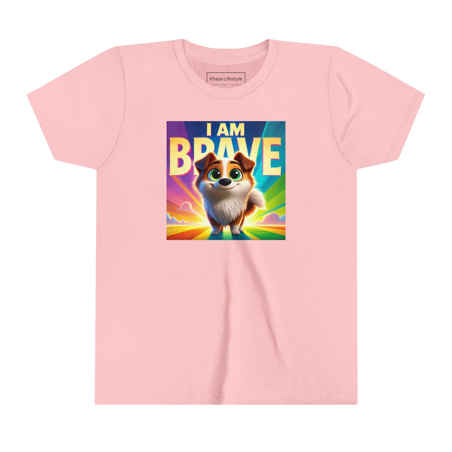 Rainbow Dog | I AM BRAVE | Youth Graphic Tees | 58KE-Y