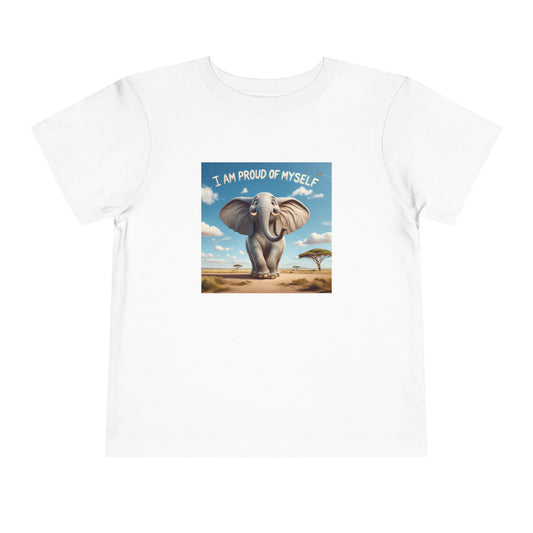 Elephant | I AM PROUD OF MYSELF | Toddler Graphic Tees | #67-ff-T