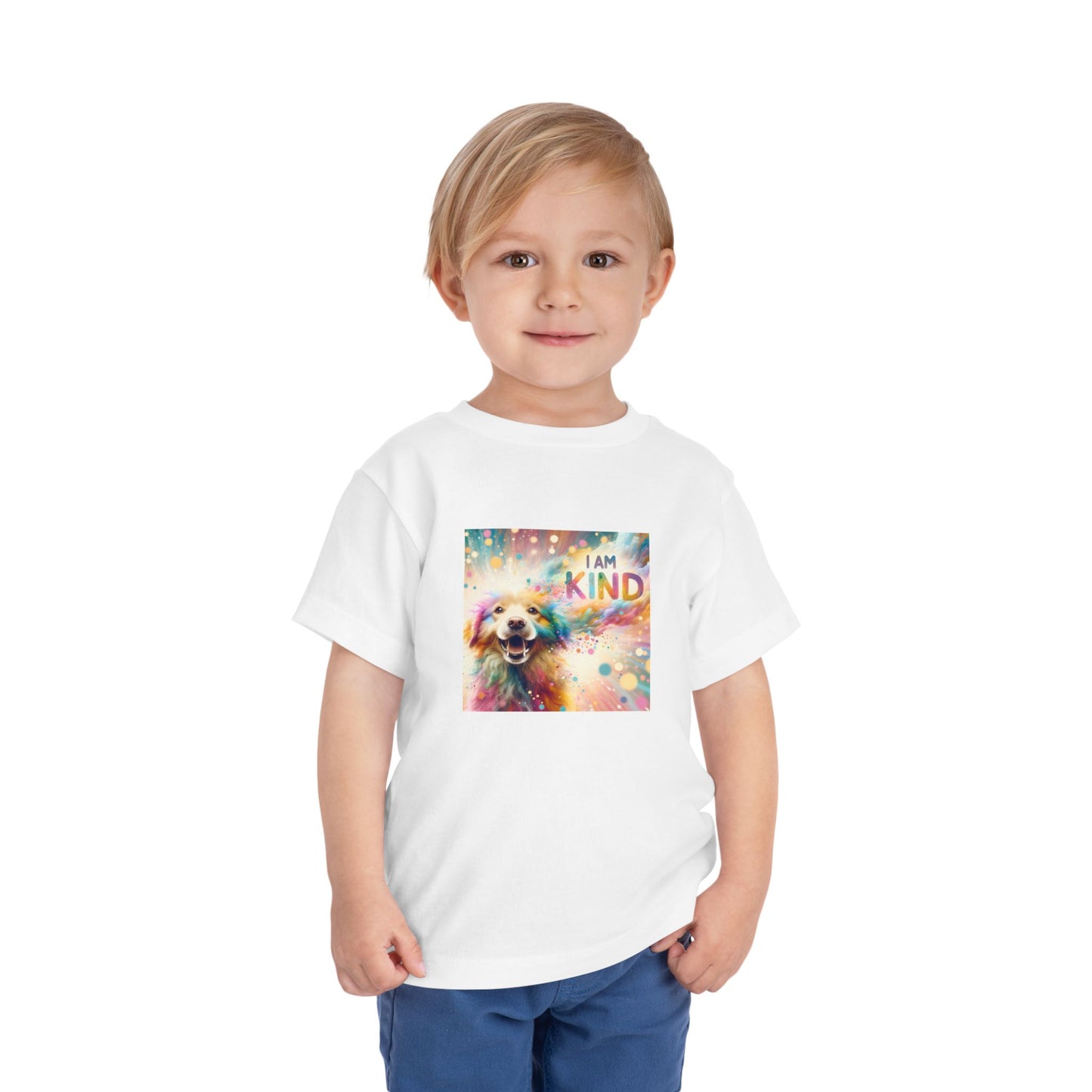 Burst of Color Dog | I AM KIND | Toddler Graphic Tees | 4VT-T