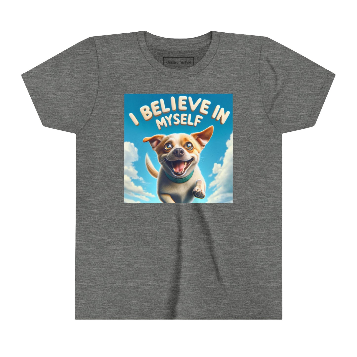 Dog in Sky | I BELIEVE IN MYSELF | Youth Graphic Tees | 97MM-Y